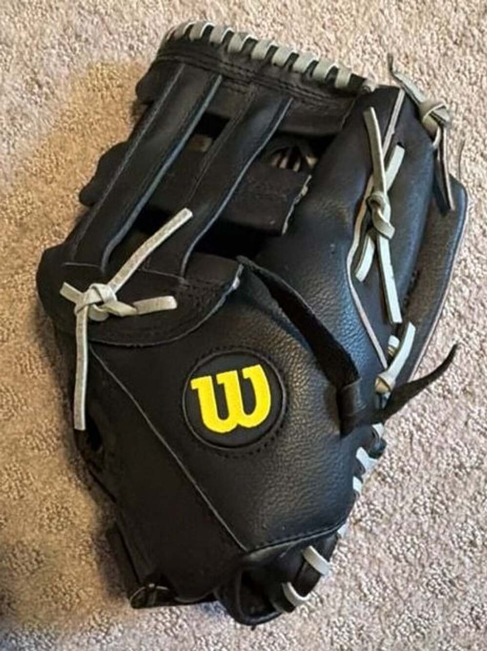 Wilson Elite A2449 Softball Glove Size 13 Black Genuine Leather